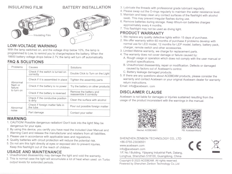 Acebeam M2 user manual-2