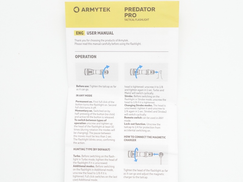 Armytek Predator Pro Warm user-manual-1