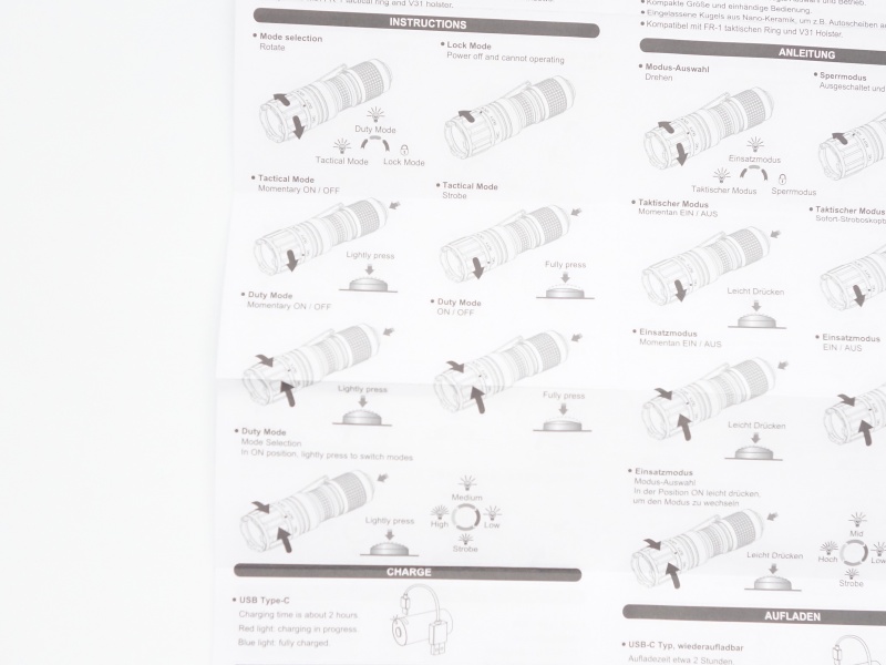 NEXTORCH TA20 user manual