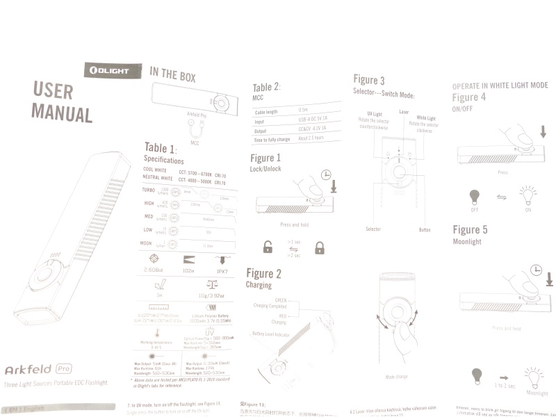 Olight Arkfeld Pro user manual