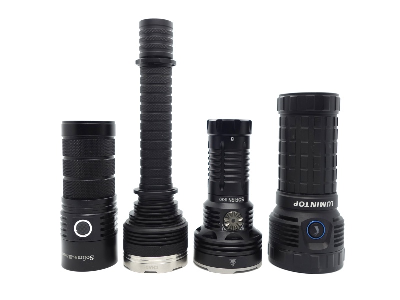 Sofirn SP36 BLF, Nightwatch Chaos NS59v2, Sofirn IF30, Lumintop Mach