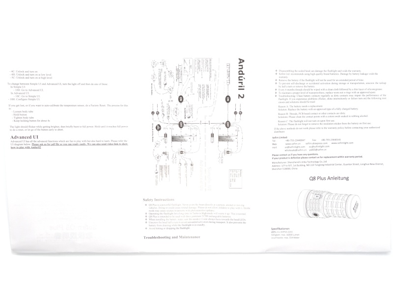 Sofirn Q8 Plus user manual