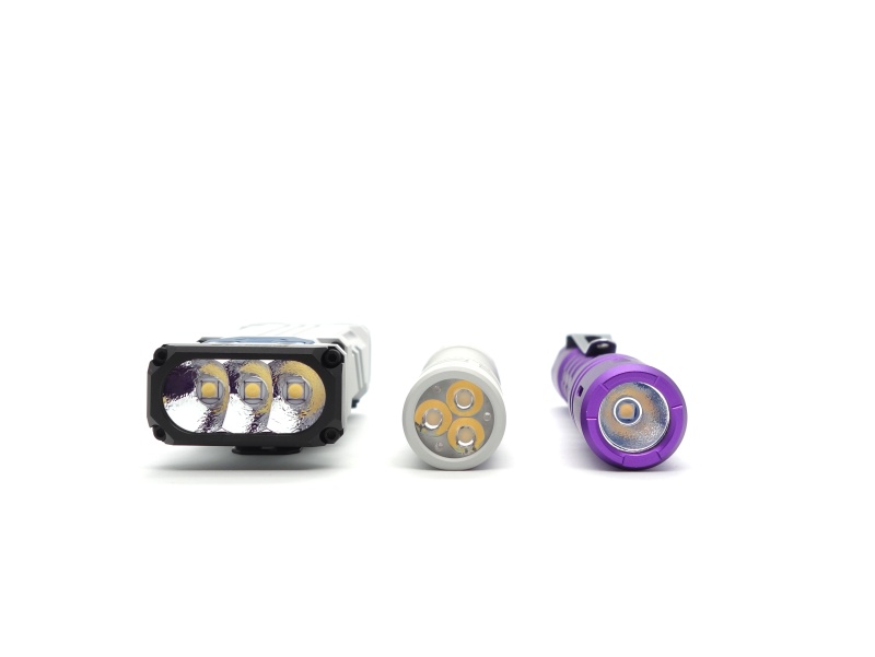 Wuben X2, Wurkkos TS10, ReyLight LANapple Purple